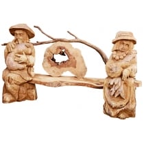 Резные фигуры из массива дуба.