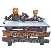 Резные фигуры из массива дуба.