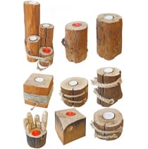 Резные фигуры из массива дуба.