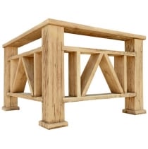 Заборы, перила, ограждения... из массива дуба.