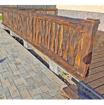 Заборы, перила, ограждения... из массива дуба.