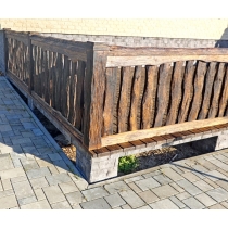 Заборы, перила, ограждения... из массива дуба.